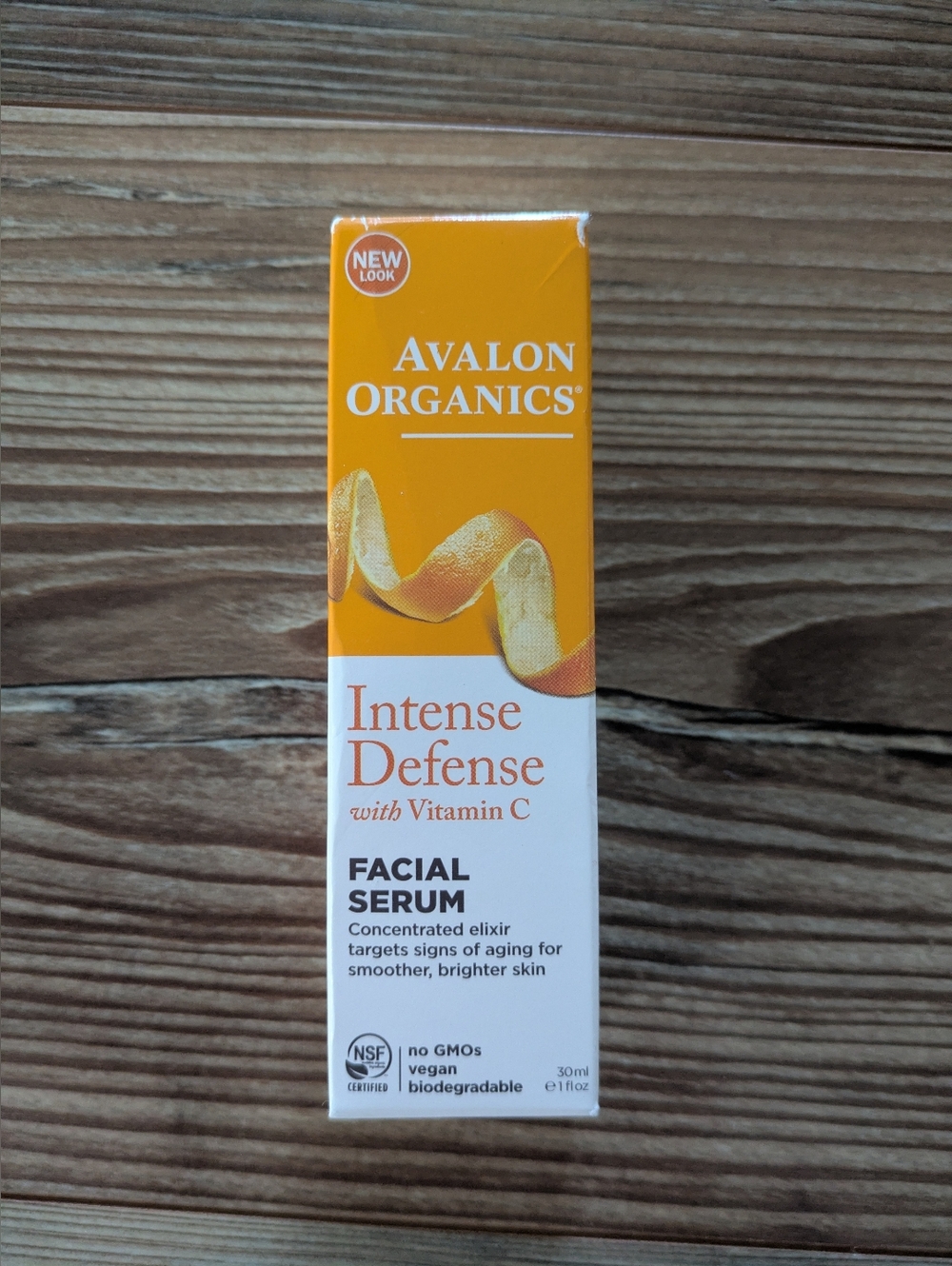 Avalon Organics Intense Defense With Vitamin C Facial Serum 1‎ fl oz Vegan